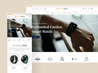 Smartwatch Landing page landing page shopify smartwatch store ui ui design ux ux design website design