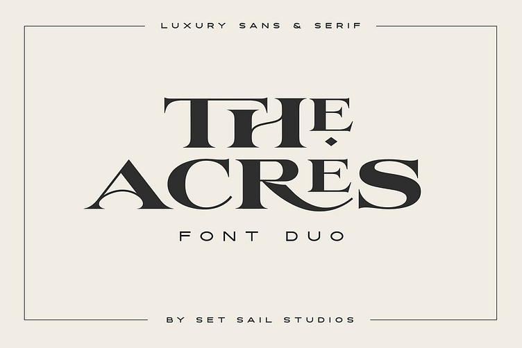 the-acres-font-duo-by-trending-fonts-on-dribbble