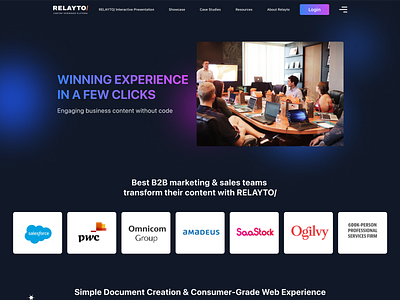 Landing Page Design - B2B Marketing & Sales in Business Growth b2b marketing business growth business outcomes consumer grade content growth content roi design thinking figma higher content roi landing page marketingstrategies no code saas saas sales uiinspiration uiux uiuxdesign user interface ux research visual design