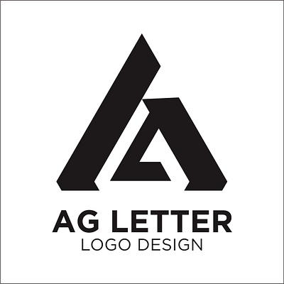 AG LETTER LOGO, GA LETTER LOGO, INITIAL LOGO AG 3d animation branding graphic design illustration logo motion graphics ui vector