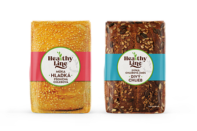 HEALTHY LINE. PACKAGING DESIGN FOR FLOUR AND BAKING MIXES