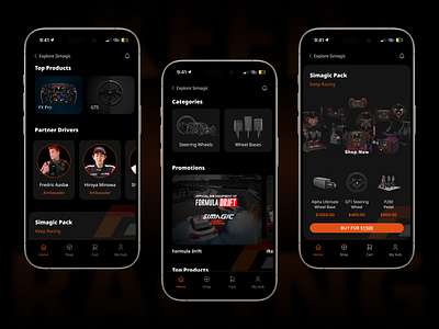 SIMAPP app app for racers appdesign design racing simracing ui uidesign ux uxdesign uxui