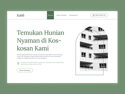 Boarding House Landing Page branding house landing page ui ux web design