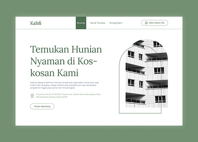 Boarding House Landing Page branding house landing page ui ux web design