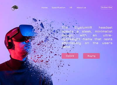 Futrestic VR design animation figma graphic design ui ux web design