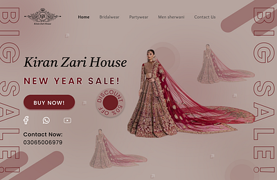 KIRAN ZARI BANNER DESIGN branding