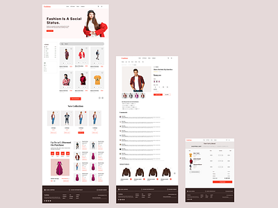 Fashion website design ecomerce fashion website homepage landing page ui ui of website ux website
