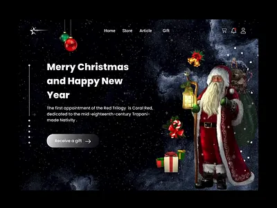 Christmas website design 🎄🎅🤩 2024 animation arefe bibak arefebibak christma deer design dribbble graphic design merry chrismas motion graphics santa ui uidesign uitrende user exprience user interface ux uxdesign website