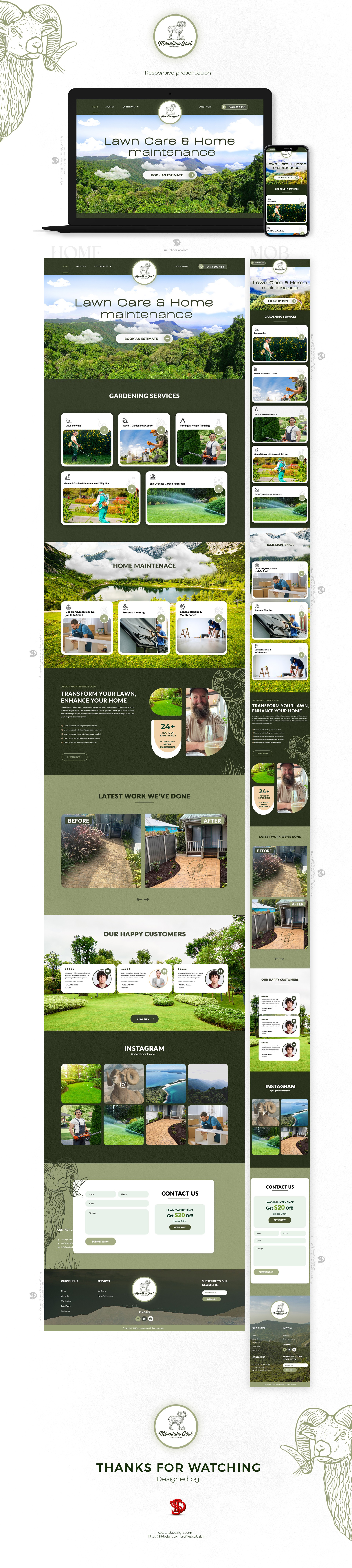 Responsive landing page design branding creative landing page design graphic design landing page design logo motion graphics responsive landing page sales funnel landing page st stdesign stdezign ui web page design