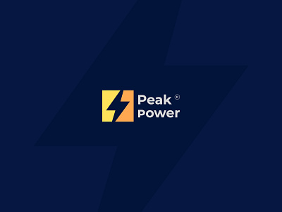 Peak Power logo 3d animation brand identity brand name branding brandmark logo design graphic design headline illustration logo logo design motion graphics ui