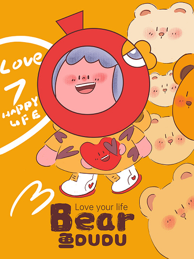 BEAR-DUDU animation branding character design cute design graphic design illustration