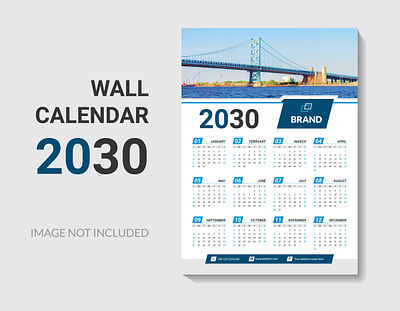 Free Vactor Corporate Calendar Design Template 2024 2030 holiday calendar background branding design graphic design illustration logo modern calendar ui vector