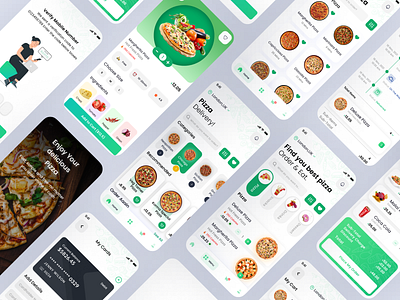 Pizza Delivery App app development app interface delivery service fast food app figma food delivery food menu interactive design mobile app design mobile ux online ordering order tracking payment integration pizza delivery app pizza ordering restaurant app trendy ui ui design user interface uxui design