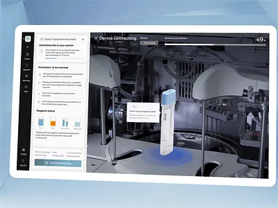 Medical Device UI Dashboard - Stool Analysis Parameters animation dashboard dashboard medical device data design design health digestive ux graphic design health data viz health diagnosis interactions interface patient ui stool analysis tool ui ui visual user experience user health user interface design ux ui