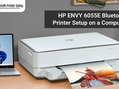 HP ENVY 6055E Bluetooth Printer Setup on a Computer bluetooth printer setup hp printer bluetooth setup