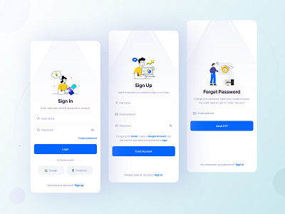 App Login Page app design illustration ui