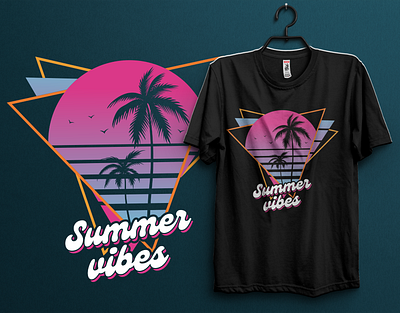 SUMMER T-SHIRT DESIGN apparel beach beachlife branding clothing design fashion graphic design holiday illustration nature senset summer summertime summertshirt summertshirtdesign summervibes travel vacation weekend