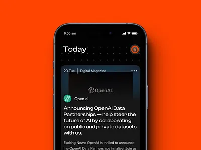 Card Stack News + ai app design interfacedesign ui uiux ux