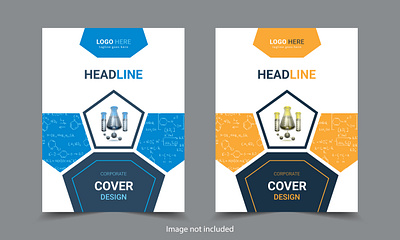 Corporate Business Book Cover Design background branding chemistry design graphic design portfolios vector