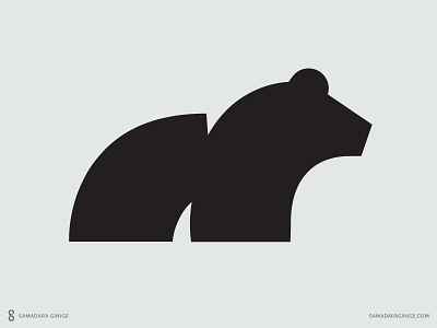 Bear bear branding design illustration logo mark minimal modern samadaraginige simple