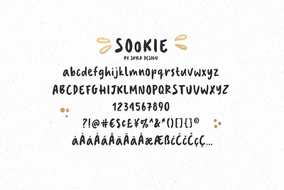 Sookie cute handwritten font bold display handlettering handwriting script sookie cute handwritten font typeface