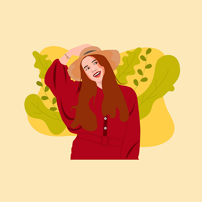 Flat Illustration adobe design figma girl illustration illustration ui uidesign uidesigner uiux vector vectorillustrion