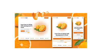 Auto Layout 3d animation branding design food fruit graphic design healthy juice logo motion graphics orange ui