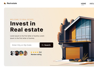 Real estate e commerce graphic design landingpage landingpageofrealestate minimaldesign real estate real estate ui ui ui design of real estate web design website webui