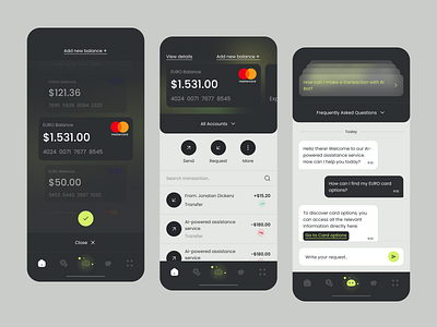 Mobile Banking Application - AI Assistant aiassistance aifinance aiinbanking aiuserexperience bankingtech digitalfinance digitaltransformation dribbbledesign dribbbleshowcase financetechdesign financialtechnology fintechinnovation futureofbanking innovationinbanking mobileappdesign mobileappux mobilebanking smartbanking smartfinance techinfinance