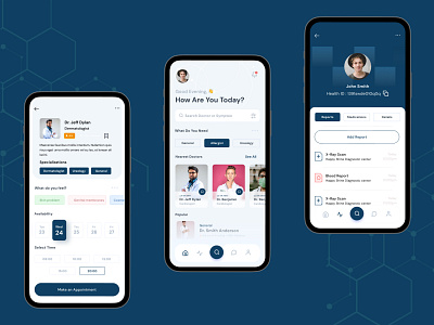 Doctor Appointment Booking app ui app design dailyui design doctor booking app doctor booking app design mobile app design mobile design ui user center design ux