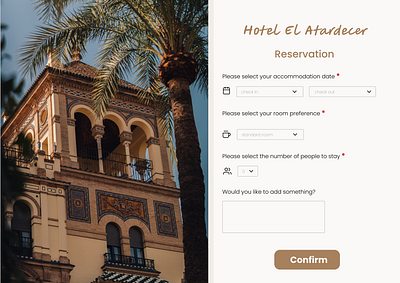 Reservation - Daily UI 067 app daily dailyui067 design figma hotel reservation ui uix101 ux web