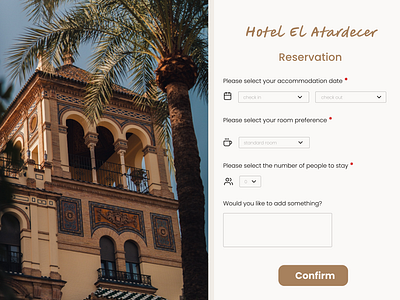 Reservation - Daily UI 067 app daily dailyui067 design figma hotel reservation ui uix101 ux web