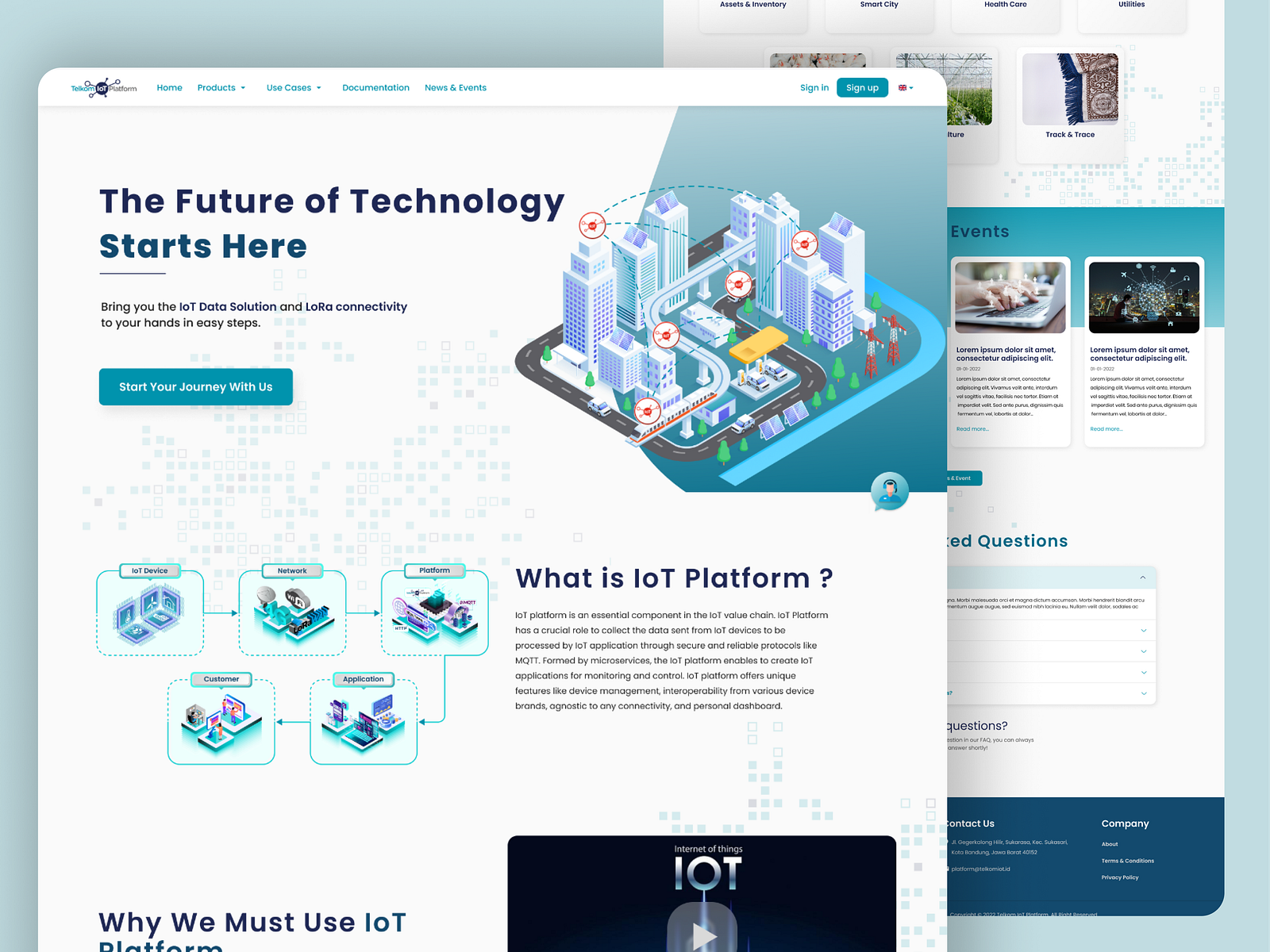 Telkom IoT Platform Web Design by Rivaldi Sulthon Sidqi on Dribbble