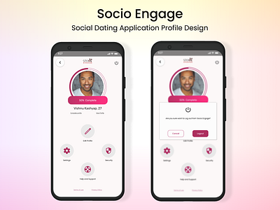 User Profile - Dating App User Profile Design android app application branding dailyui dating app design easy ui graphic design illustration ios app logo mobile interface mobile ui ui ui design ui ux design user experience ux design vector