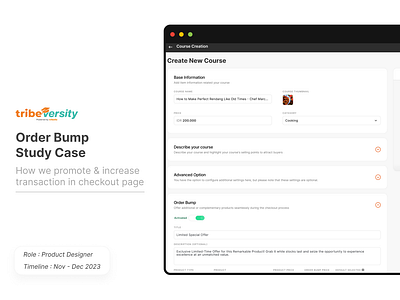 Order Bump - UX Study Case design order bump study case ui ux ux study case