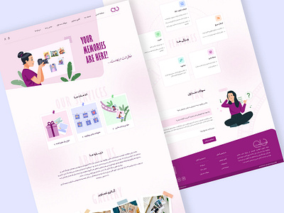 Landing Page, Website Design, business web site designer illustration product design ui uiux design ux vector visual design