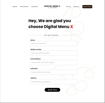 Book a demo landing page