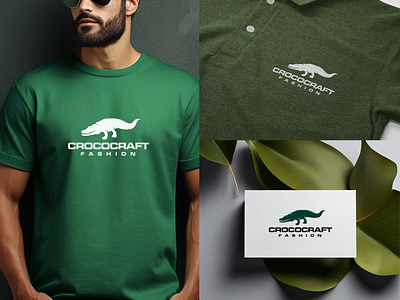 CROCOCRAFT LOGO animal branding crocodile logo crocodiles design graphic design illustration logo vector