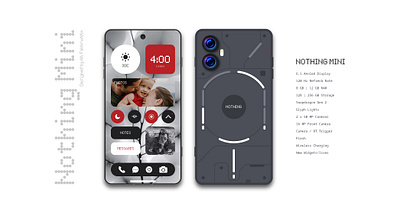 Nothing Mini: Product Design 3d app branding design graphic design illustration logo mobile mobile development mockup motion graphics nothing product design ui ux
