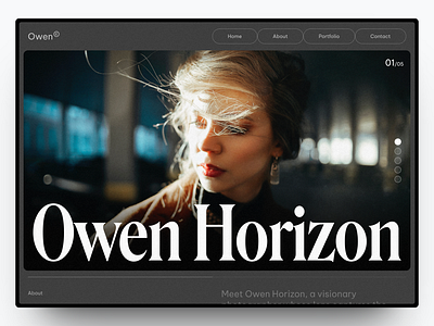 Owen Horizon - Photographer Portfolio branding design graphic design landing page photographer portfolio ui web design website