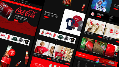 coca-cola.com Redesign by econev branding coca coca cola cola design econev evgheniiconev figma graphic design illustration lizzardlab logo redesign ui ux vector web website