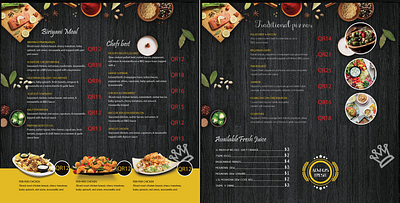 Restaurant menu advert branding design menu restaurant menu