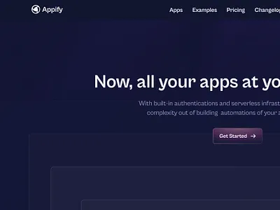 SaaS Landing Page - Header Section dark mode dark theme design header landing page product design saas typography ui ux web design