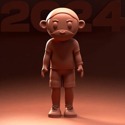 The all-new 2024 model 3d animated animation blender3d branding cg character design illustration motion graphics render stylized turntable