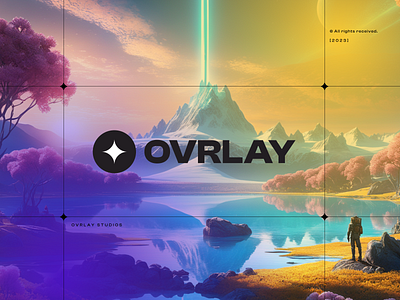Ovrlay - Concept identity ai design graphic graphic design identity logo overlay space star ui visual