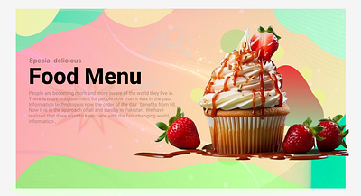 Food Banner design ui web