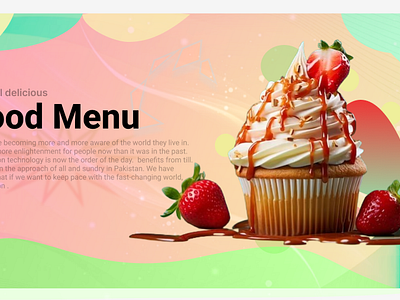 Food Banner design ui web