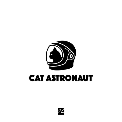 Cat Astronaut Logo animals animals cute astronaut branding cat cat astronaut logo design design logo graphic design helem logo logo animals logo cat logos logotype simple logo symbols templates logo templates logo animals vector