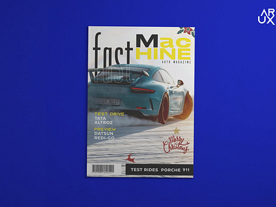 fast machine auto magazine cover page design 3d animation arshdd branding coverpagedesign graphic design logo magazine motion graphics ui uiux
