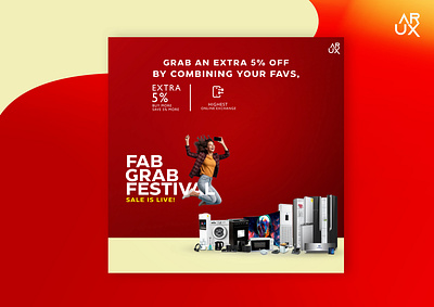 FabGrabFestival home appliance social media design 3d animation arshdd branding graphic design logo media motion graphics socialmedia ui ui ux